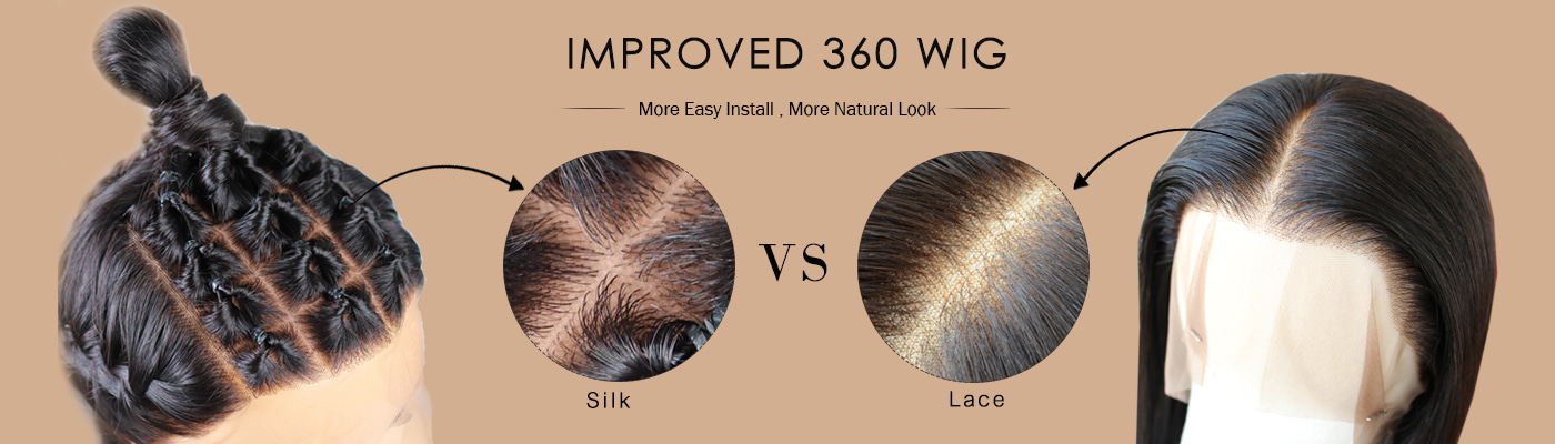 360 Lace Wigs + Silk Top 360 Lace Wigs + Silk Top