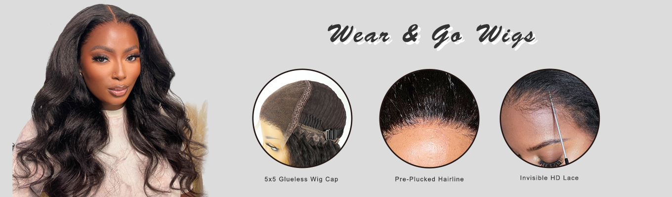 5x5 Glueless Wear & Go Wig