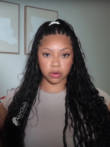 Water Wave Bulk Hair Extensions for Boho Knotless Braiding [BK05]