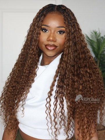 Multi-Color Bulk Human Braiding Hair Set Spanish Curl | Wet and Wavy[BK06]