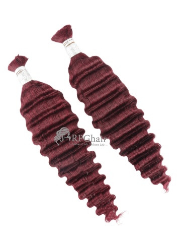 #99J Deep Wave Bulk Human Braiding Hair [BK09]