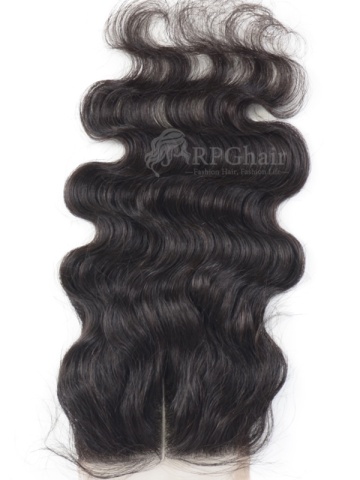 Brazilian Virgin Hair Lace Closure Body Wave Hair Natural Color[BLC02]