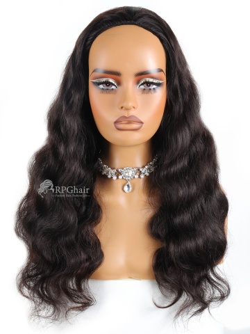 Body Wave 3-In-1 Half Wig Invisible Hairline Draw-strings Wig [HFW22]