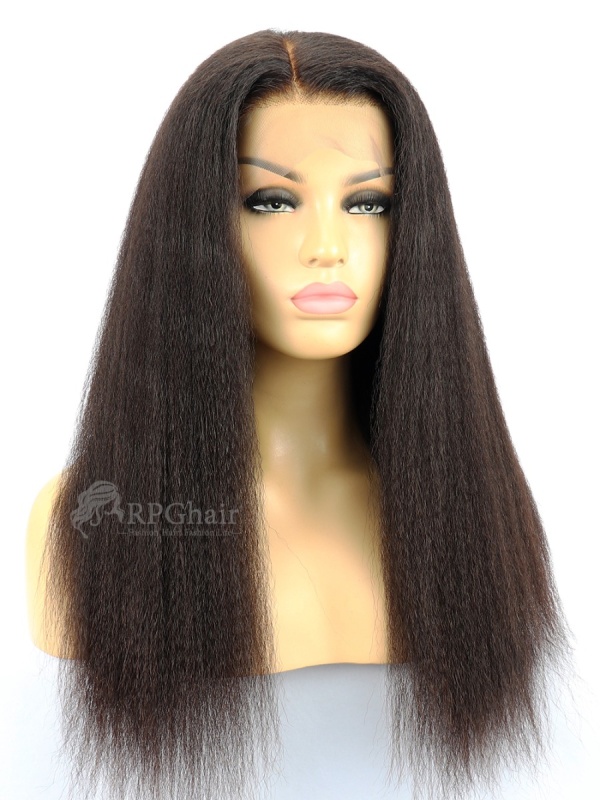Full lace wigs kinky straight top