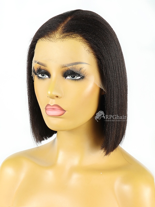 Natural Edges Hairline 10in Light Yaki BOB Invisible HD Lace Front