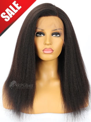 16" 150% Silk Top 360 Lace Wig Kinky Straight Indian Remy Hair[CS30D]