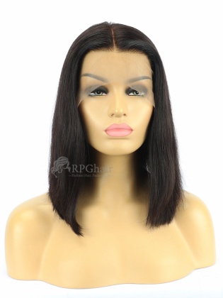 [US Stock]Silky Straight  Bob Hairstyle Indian Remy Hair Glueless Lace Front Wigs  [BCT03US]