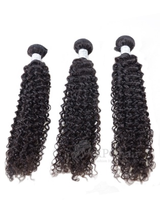 Water Wave Indian Virgin Hair 3 Bundles Natural Color