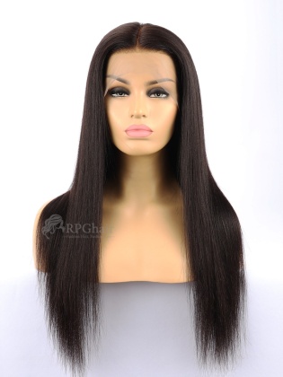 360 Lace Frontal Wigs Big Density Yaki Straight Brazilian Virgin Human Hair[LFW40]