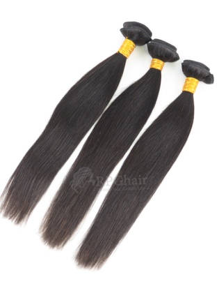 Silky Straight Brazilian Virgin Hair 3 Bundles Natural Color[BW03]