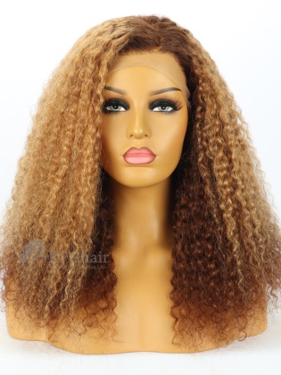 5.5'' Part 180% Density Ombre Curly Style Lace Front Wigs [LFW94]