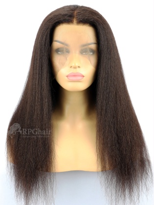 130% Density Pre-Plucked 360 Lace Frontal Wig Kinky Straight Brazilian Virgin hair[LFW45]