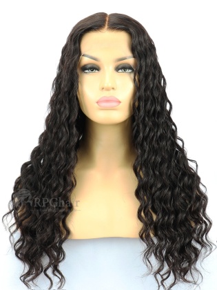 Clearance Deep Wave Indian Remy Human Hair Glueless Lace Front Wigs[LFW13S]