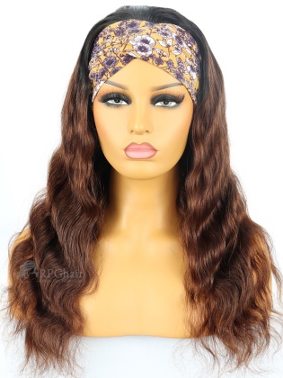 18-22'' Headband Wigs Ombre Natural Wavy Indian Remy Hair [HBW60]