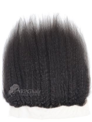 Indian Virgin Hair Lace Frontal Kinky straight Natural Color