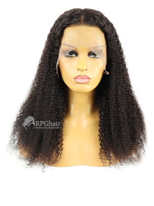 20Inches & 180% Density Tight Curly Indian Hair 360 Lace Front Wig [CSL66]