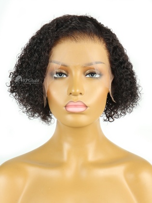 Invisible Swiss Lace & Clean Hairline Curly BOB Lace Front Wigs [BOB47]