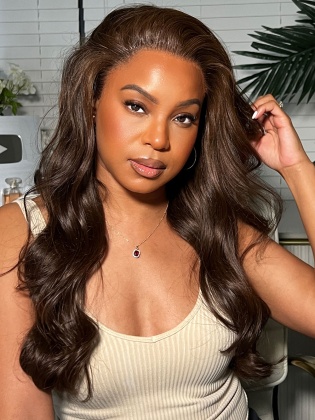 Special Offer-Chocolate Brown Silky Straight HD Lace 13x6 Lace Frontal Wig [GHW02S]