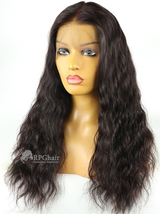Small Size Slight Wavy 20inch Indian Remy Hair 13x4 Lace Front Wig[CSL121]
