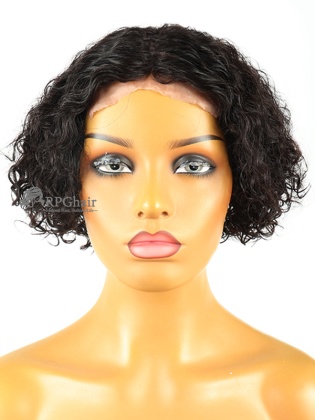 8" 180% Density Tight Curly BOB Hairstyle 4x4 PU Frontal Wig [CSL141]