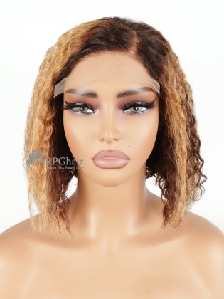 8" 180% Density Curly Hairstyle 5x5 Lace Closure Wig [CSL152]