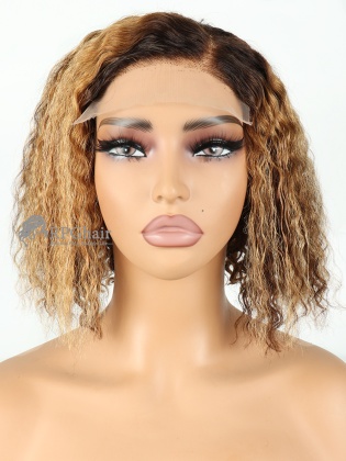8" 180% Density Curly Hairstyle 5x5 Lace Closure Wig [CSL152]