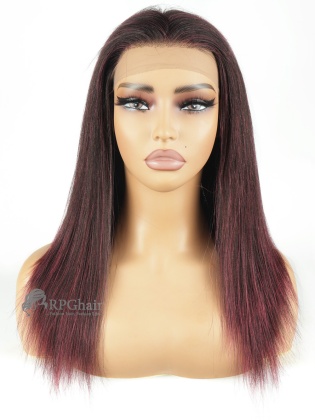 Small Size 14" 130% Density Yaki Straight Hairstyle Brazilian Virgin Hair Full Lace Wig [CSL169]
