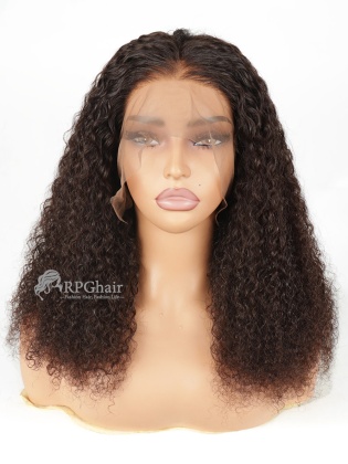 16" Big Density Brazil Curly Hairstyle Brazilian Virgin Hair Pre-Plucked 360 Lace Wig [CSL198]
