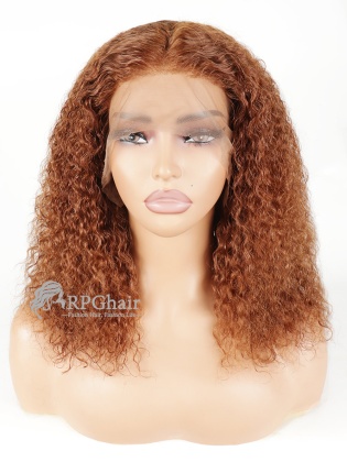 #5 10" 130% Density Water Wave Hairstyle Brazilian Virgin Hair 13x4 Lace Front Wig [CSL214]