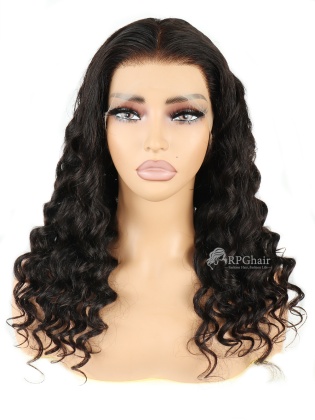 Loose Curl  HD Lace & Pre-plucked Hairline 13x4 Lace Frontal Wig [GFL02]
