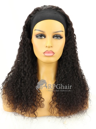 Headband Wigs Curly Indian Remy Hair [HBW11]