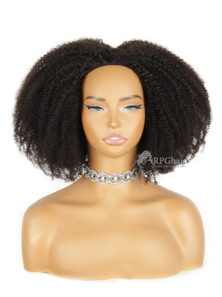 Wear & Go Half Wig Afro Kinky Curly Invisible Hairline Draw-strings Wig [HFW03]