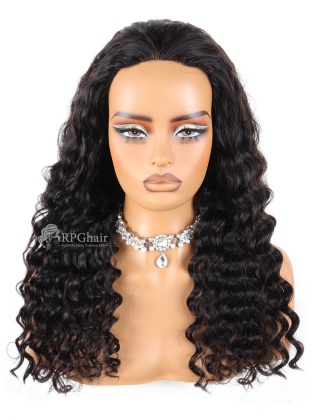 Hollywood Wave All-In-One Half Wig Invisible Hairline Draw-strings Wig [HFW10]