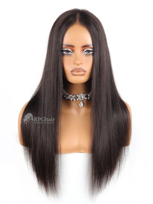 Silky Straight All-In-One Half Wig Invisible Hairline Draw-strings Wig [HFW21]
