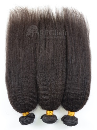 Kinky Straight Brazilian Virgin Weaft Hair Bundles Natural Color [BW19]