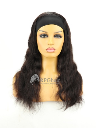 Color 1B# OFF Black 150% Density Headband Wigs Body Wave Indian Remy Hair [HBW10]