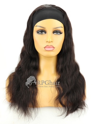 Color 1B# OFF Black 150% Density Headband Wigs Body Wave Indian Remy Hair [HBW10]