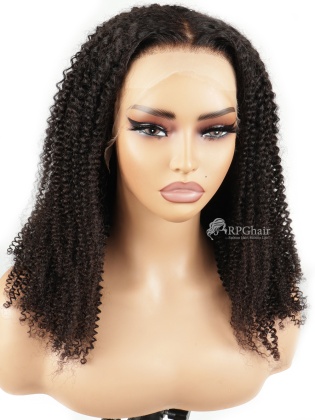 Kinky Curly Big 200% Density Clean Hairline 13x4 HD Lace Frontal Wig [GFL05]