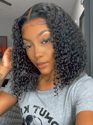 Big Curly Glueless Lace Front Wigs  Indian Remy Hair[LFW90]