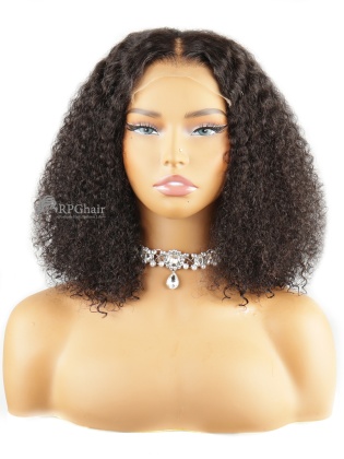 Ready To Go Kinky Curly Natural Black Glueless 5x5 / 7X6 Closure HD Lace Wig [HCW01]
