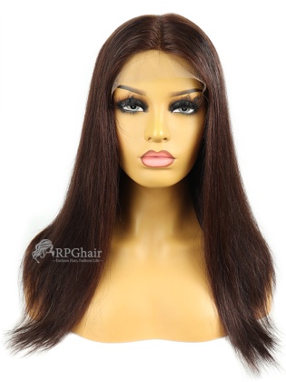 Silky Straight 16Inch 150% Density Brazilian Virgin Hair Lace Front Wig[CSL54]