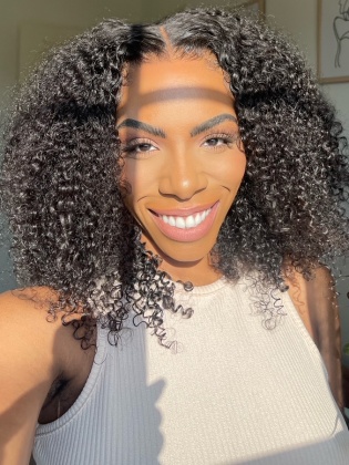 Wear & Go Glueless 9x6 HD Lace Wig Kinky Curl Pre-Cut & Pre-Plucked & Pre-Bleached [WG03]