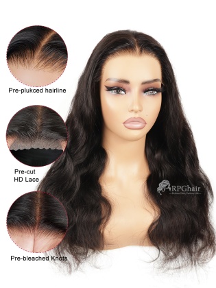 Wear & Go Glueless 9x6 HD Lace Wig Body Wave Pre-Cut & Pre-Plucked & Pre-Bleached [WG06]