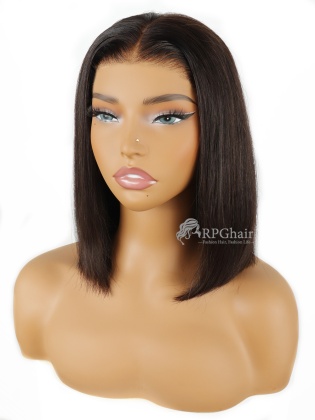 Wear & Go Glueless 9x6 HD Lace Wig Silky Straight Bob Pre-Cut & Pre-Plucked & Pre-Bleached [WG07]