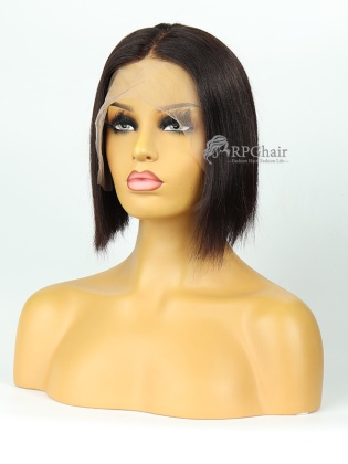 Short Staight Bob Indian Remy Hair Lace Front Wig[CSL09]