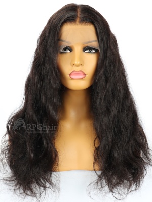 Slight Wavy Indian Remy Hair Glueless Lace Front Wigs[LFW03]