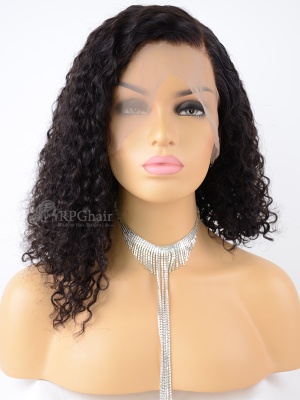180% Density Pre-Bleached Natural Curly Blunt Cut BOB Wig[BOB06]