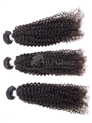 Kinky Curl Indian Virgin Hair 3 Bundles Natural Color