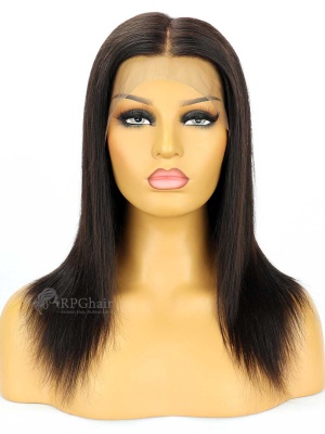 10'' 150% Silky Straight Indian Remy Human Hair 5'' Part Lace Front Wig[RFS81]