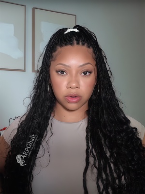Water Wave Bulk Hair Extensions for Boho Knotless Braiding [BK05]